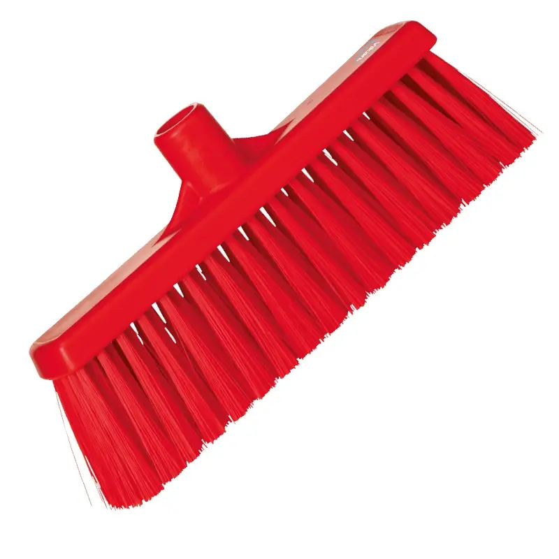 Vikan 31664 broom medium straight 310 mm red