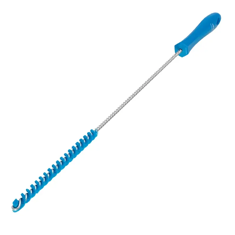 Vikan 53753 Brosse à tuyaux rigide 10 x 480 mm bleue