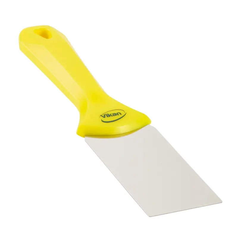 Grattoir manuel Vikan 40086, lame en acier inoxydable 50 mm, jaune