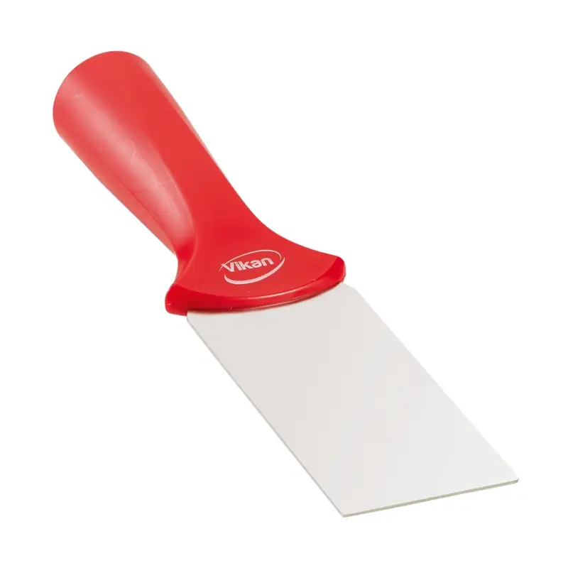 Vikan 40104 Scraper for handle mounting Stainless steel blade 50 mm red