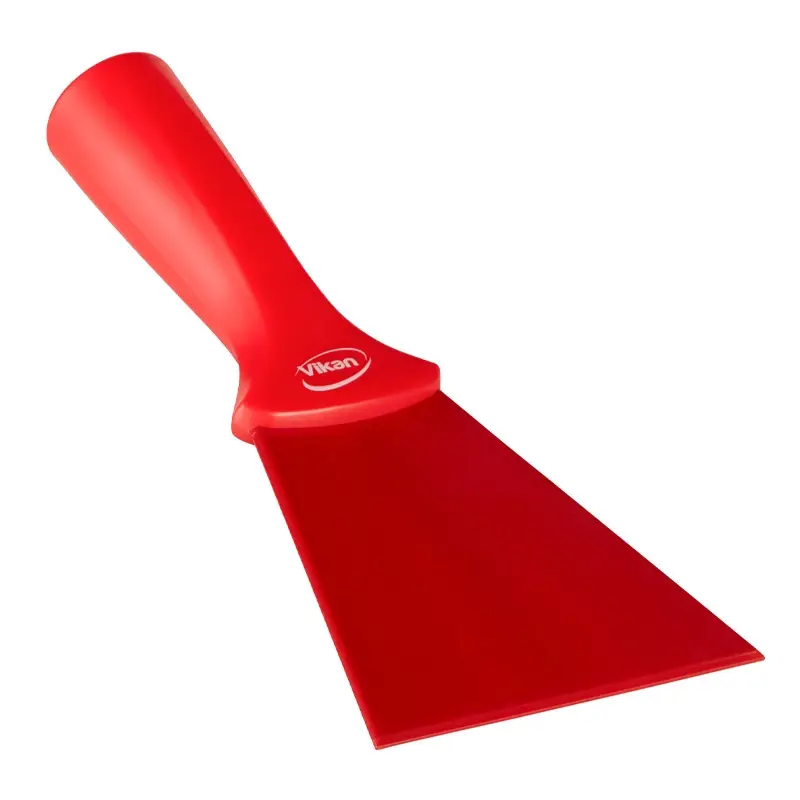 Vikan 40124 schraper nylon hittebestendig steel montage 100 mm rood