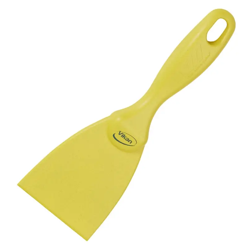 Grattoir manuel étroit Vikan 40626, détectable, en polypropylène, 75 mm, jaune