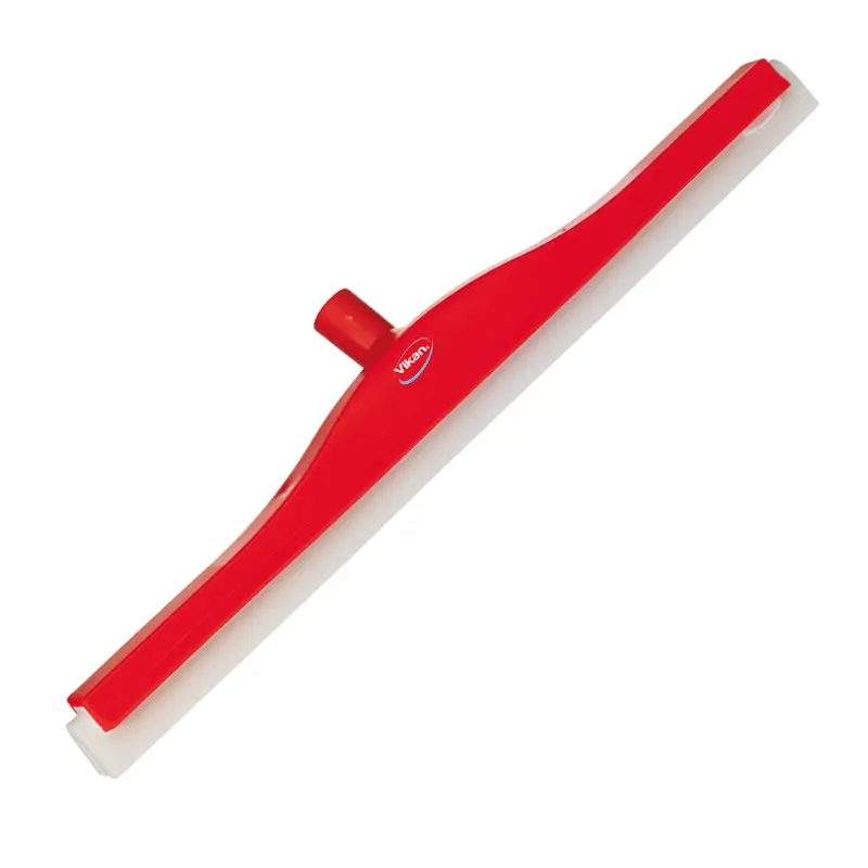 Vikan 77644 Floor squeegee flexible neck with replaceable rubber 600 mm red