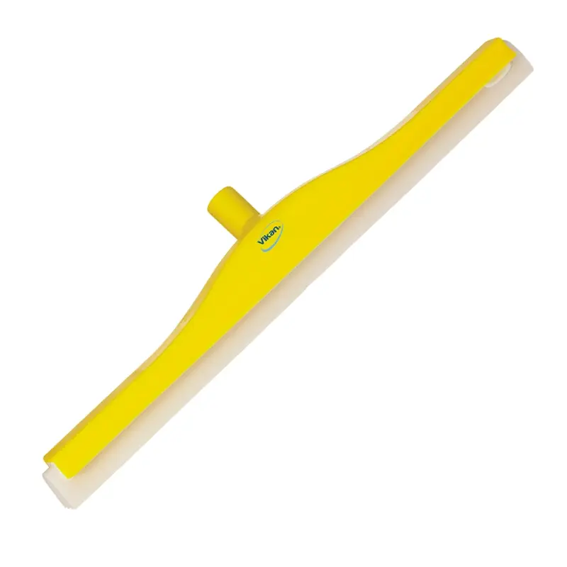 Vikan 77646 Floor squeegee flexible neck with replaceable rubber 600 mm yellow