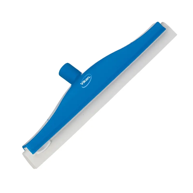 Vikan 77623 Floor squeegee flexible neck with replaceable rubber 400 mm blue