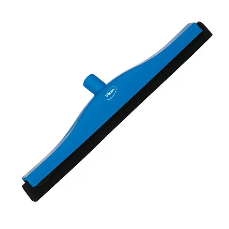 Vikan 77533 floor squeegee with replaceable rubber 500 mm blue