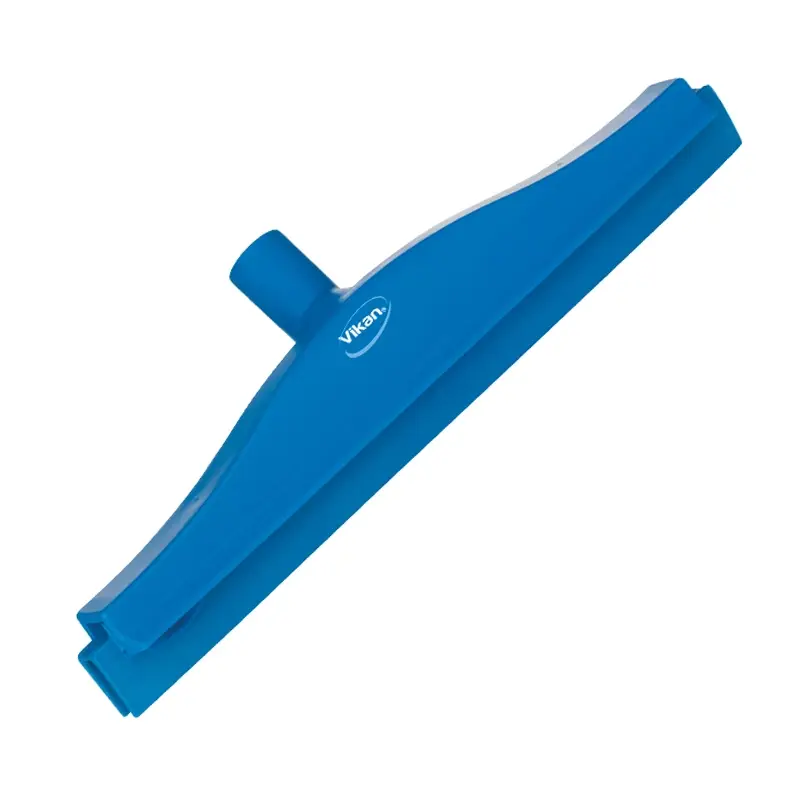 Vikan 77223 Floor squeegee flexible neck with replaceable rubber 405 mm blue