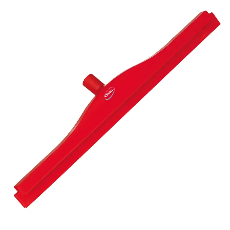 Vikan 77244 Floor squeegee flexible neck with replaceable rubber 600 mm red