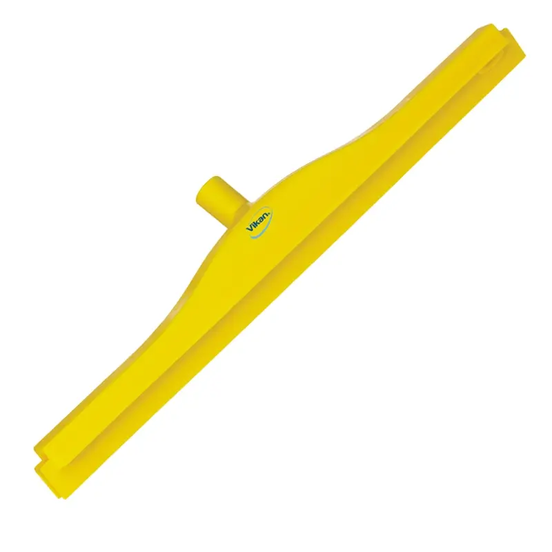 Vikan 77246 Floor squeegee flexible neck with replaceable rubber 600 mm yellow