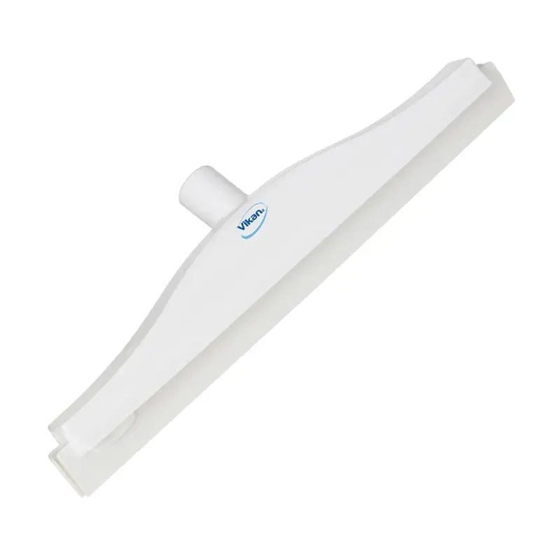 Raclette de sol Vikan 77125 avec caoutchouc remplaçable 405 mm blanche