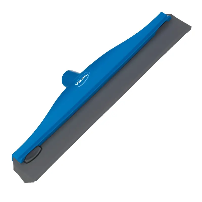 Raclette de condenseur Vikan 77163 avec évacuation d'eau 400 mm bleue