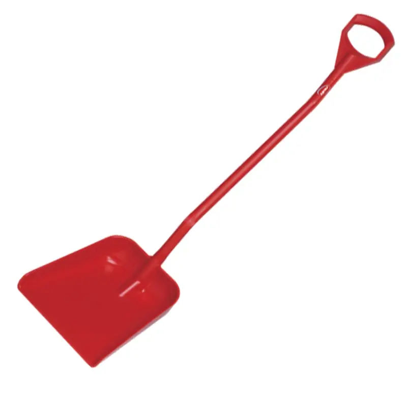 Vikan 56014 schop D-grip ergonomisch groot blad 1310 mm rood