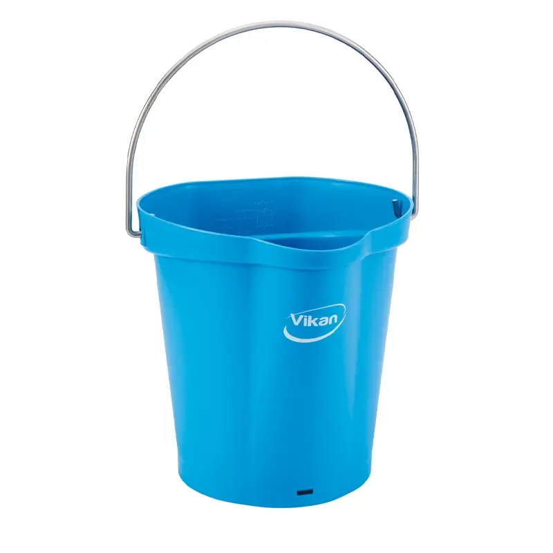 Vikan 56863 Bucket with stainless steel handle 12 liters blue