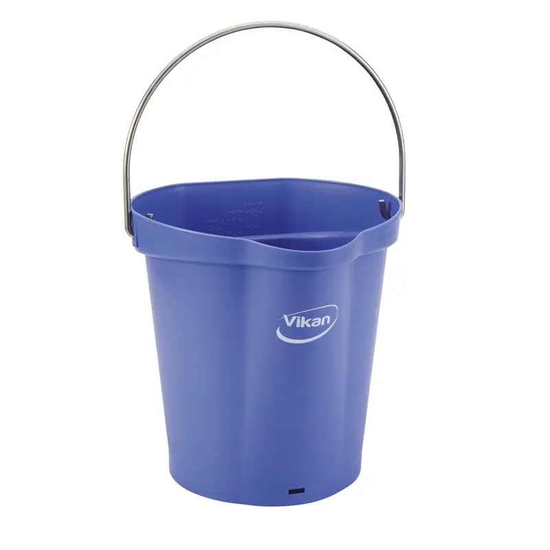 Vikan 56868 emmer met RVS hengsel 12 liter paars