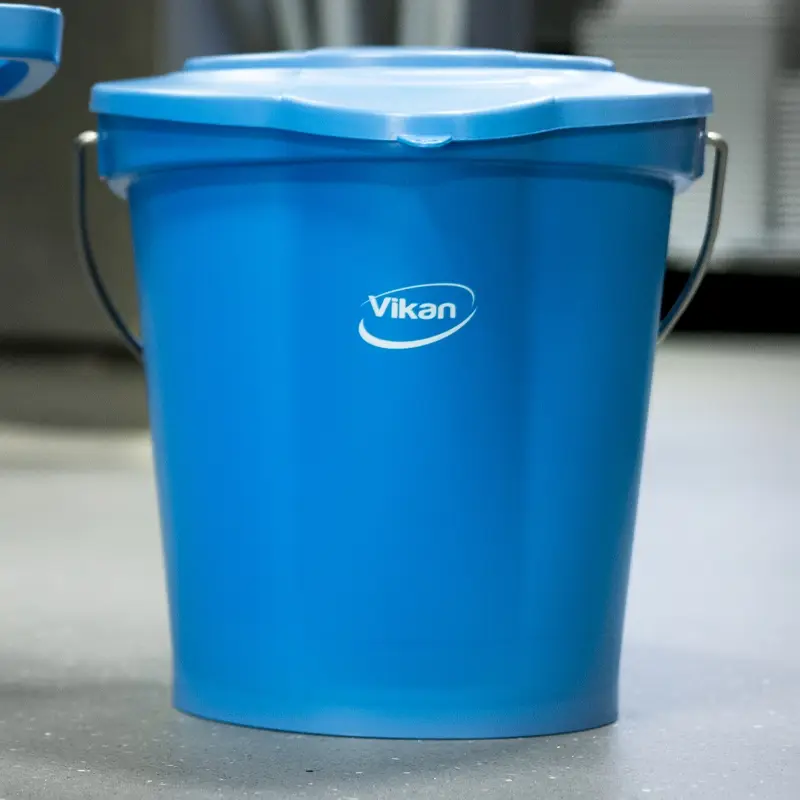 Vikan 56861 Bucket with stainless steel handle 12 liters pink