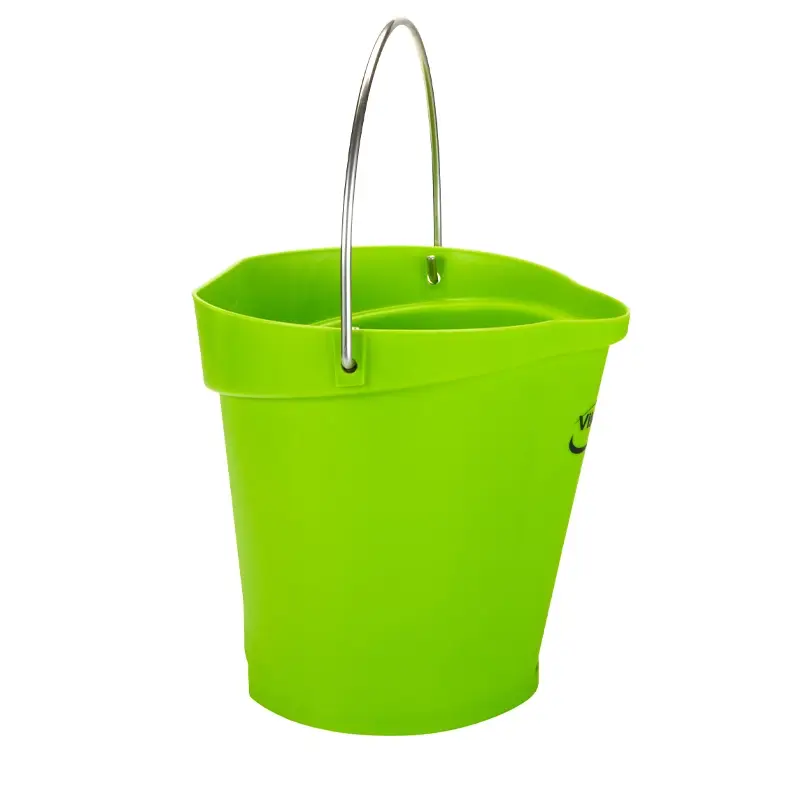 Vikan 56861 Bucket with stainless steel handle 12 liters pink