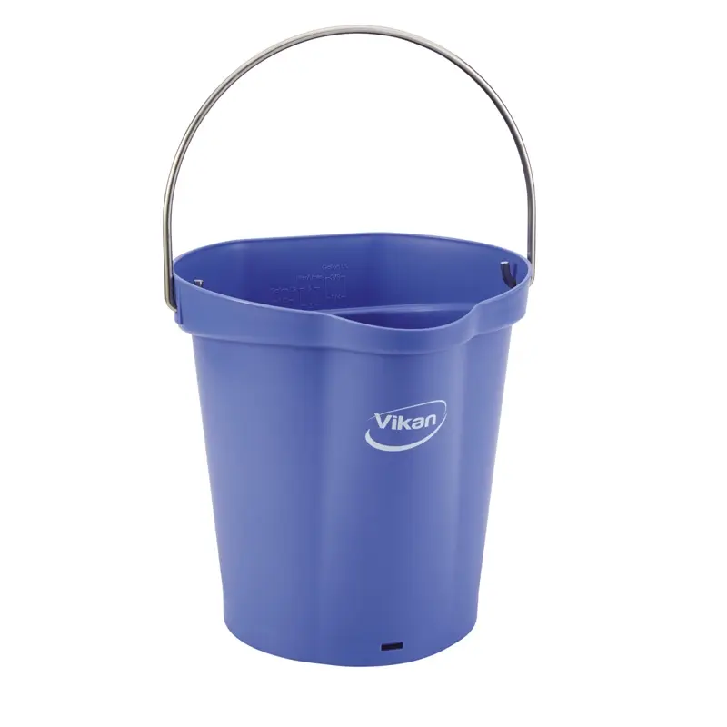 Seau Vikan 56888 avec poignée en acier inoxydable, 6 litres, violet