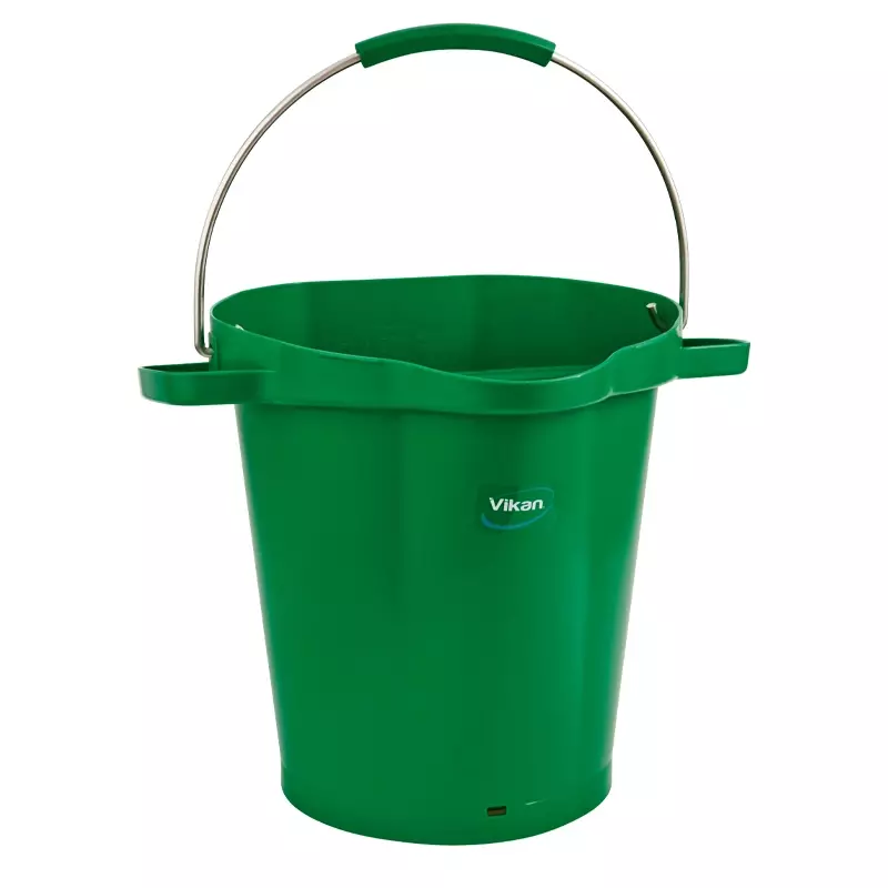 Seau Vikan 56922 avec poignée en acier inoxydable, 20 litres, vert