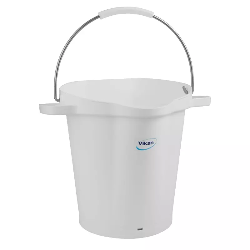 Vikan 56925 emmer met RVS hengsel 20 liter wit