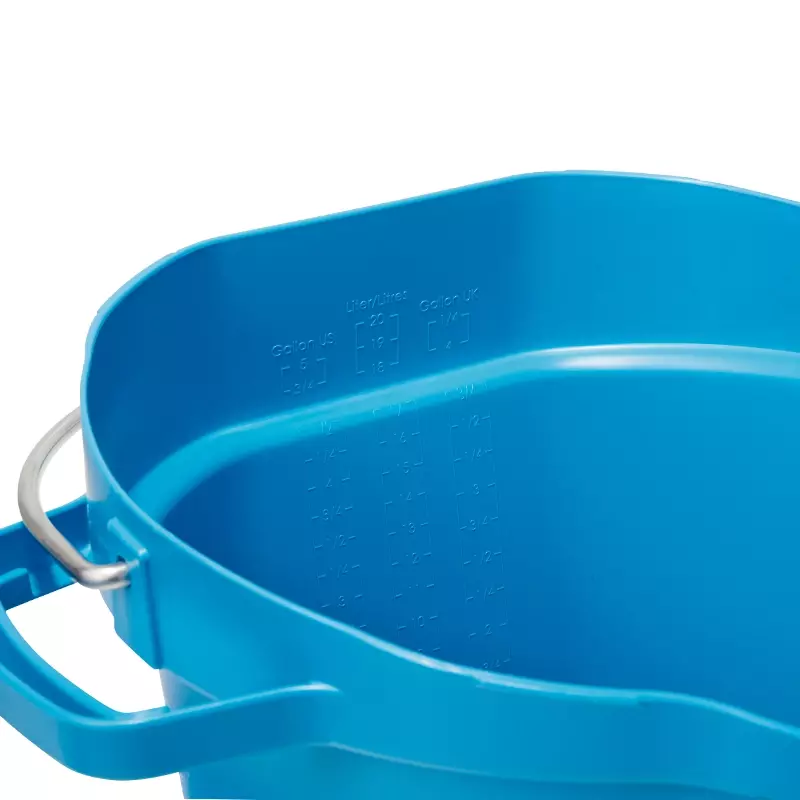 Vikan 56926 emmer met RVS hengsel 20 liter geel