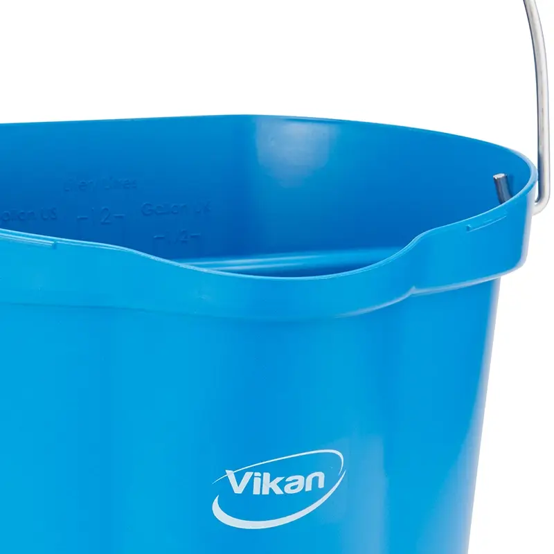 Vikan 56944 bucket leak-proof detectable polypropylene 12 liters red