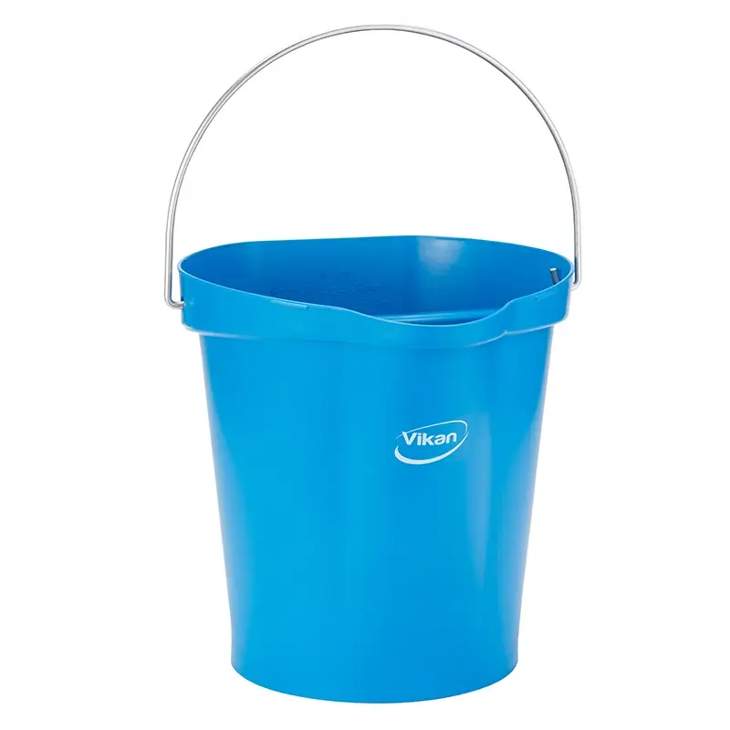 Seau Vikan 56943 étanche et détectable en polypropylène, 12 litres, bleu