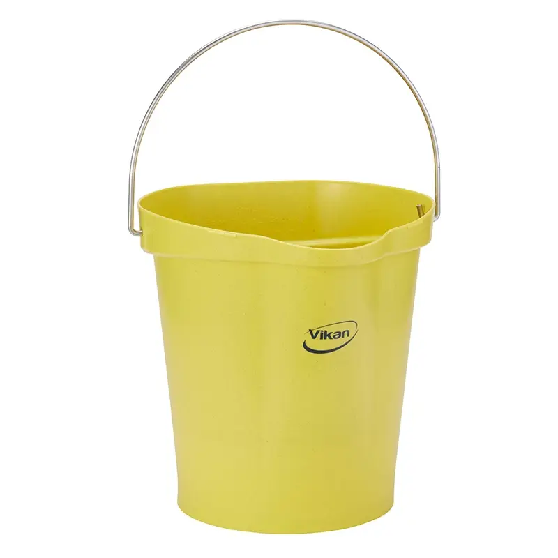Seau Vikan 56946 étanche et détectable en polypropylène, 12 litres, jaune