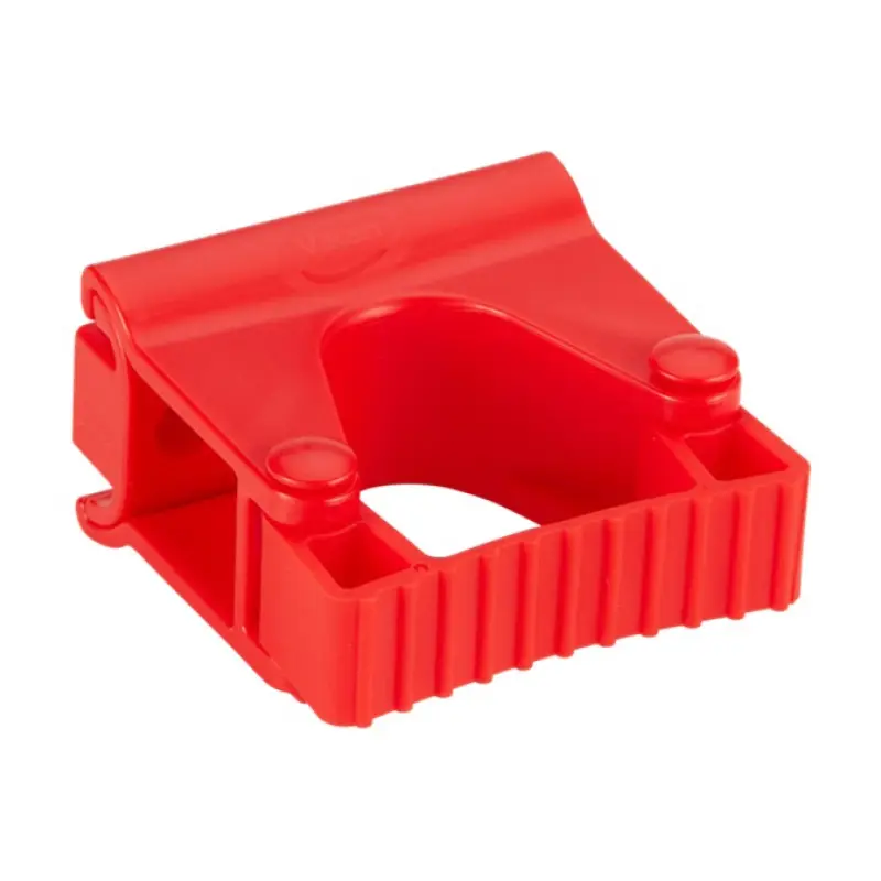 Vikan 10134 hygienic wall bracket grip strap module 82 mm red