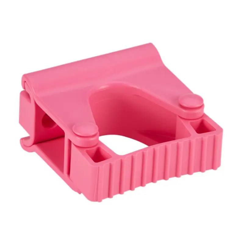Vikan 10131 Support mural hygiénique avec sangle de fixation, module 82 mm rose