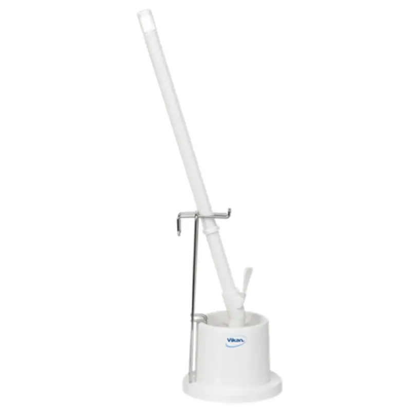 Brosse de toilette Vikan 50515 avec support, blanche