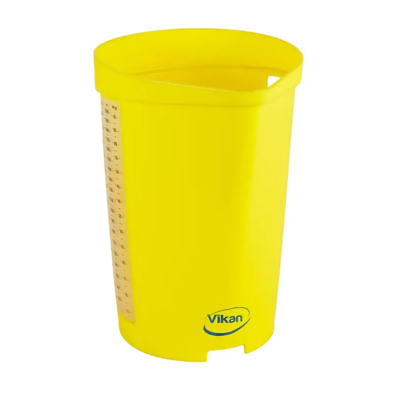 Gobelet doseur Vikan 60006 en polypropylène, 2 litres, jaune