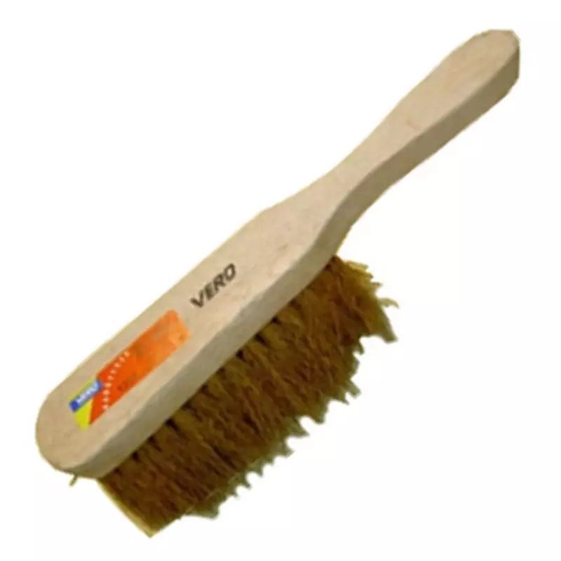 Unvarnished coconut wood hand broom