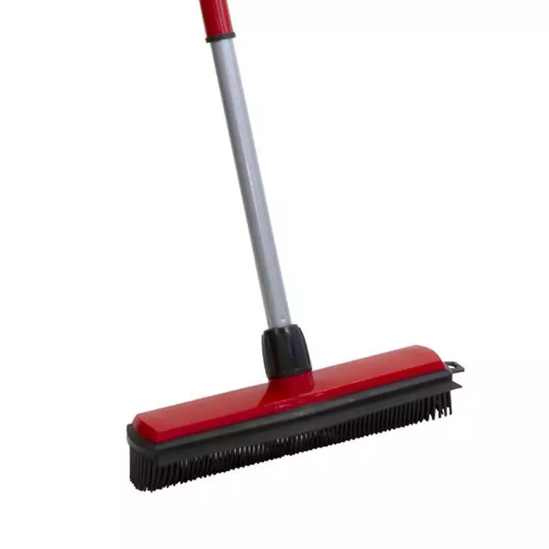 Balai en caoutchouc 300 mm avec manche télescopique 840-1350 mm rouge