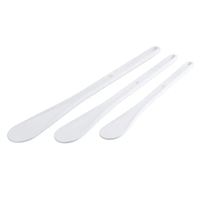 Exoglass stirring spatula heat-resistant +220°C 350x55 mm white