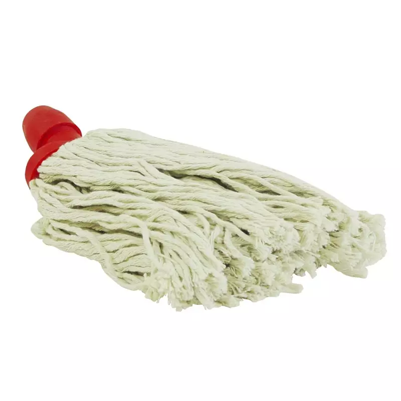 Mini balai espagnol en coton avec fixation par filetage, 250 g, rouge