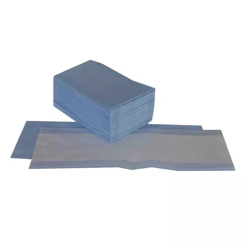 Vlakmop disposable viscose-polyester 42x13 cm blauw