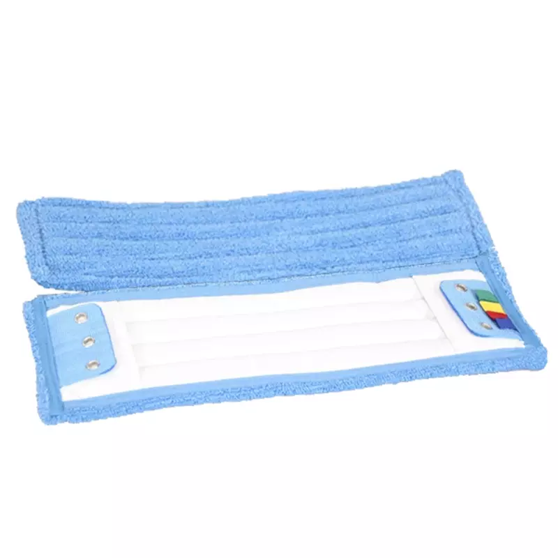 Microfiber flat mop with flap, 3 rings and insert sleeves 46x16 cm