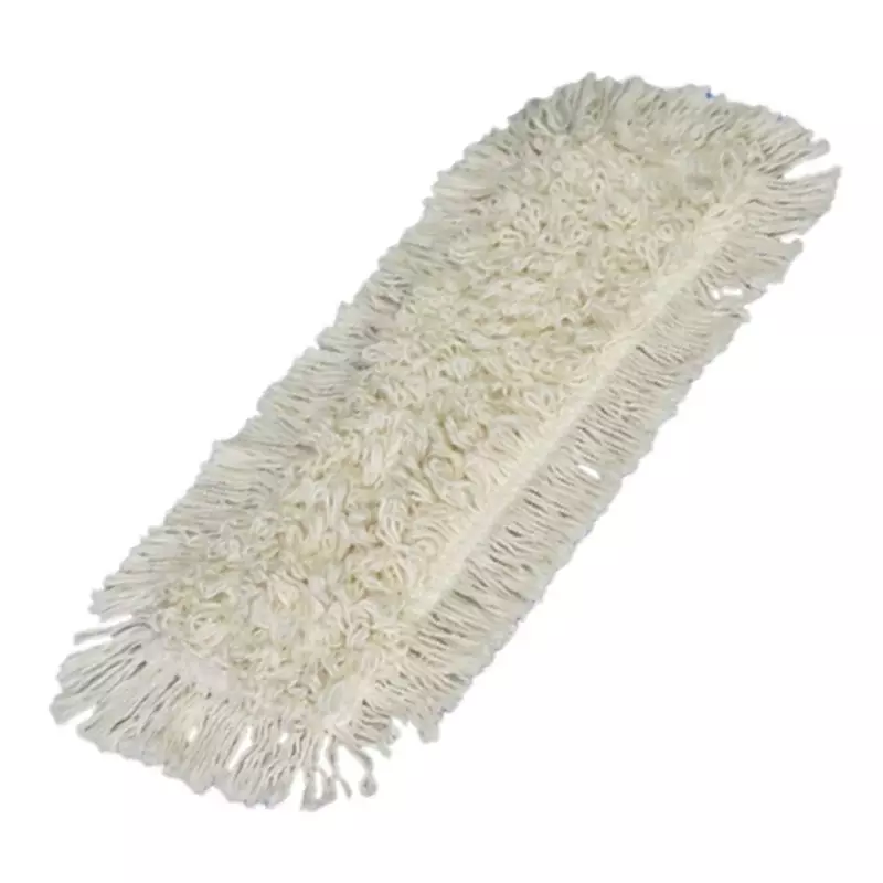 Flat mop with flap, 2 rings and insert sleeves, cotton, 40 cm