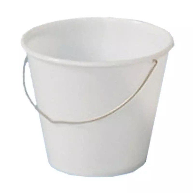 Plastic bucket 12 l white