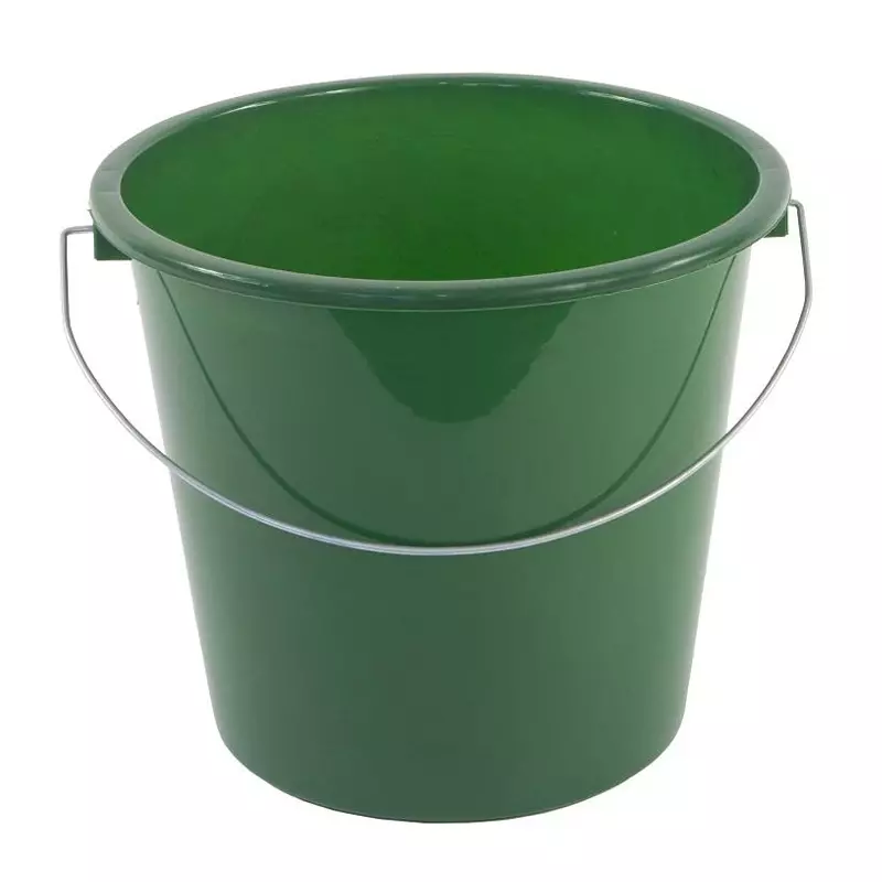 Seau en plastique vert de 5 l