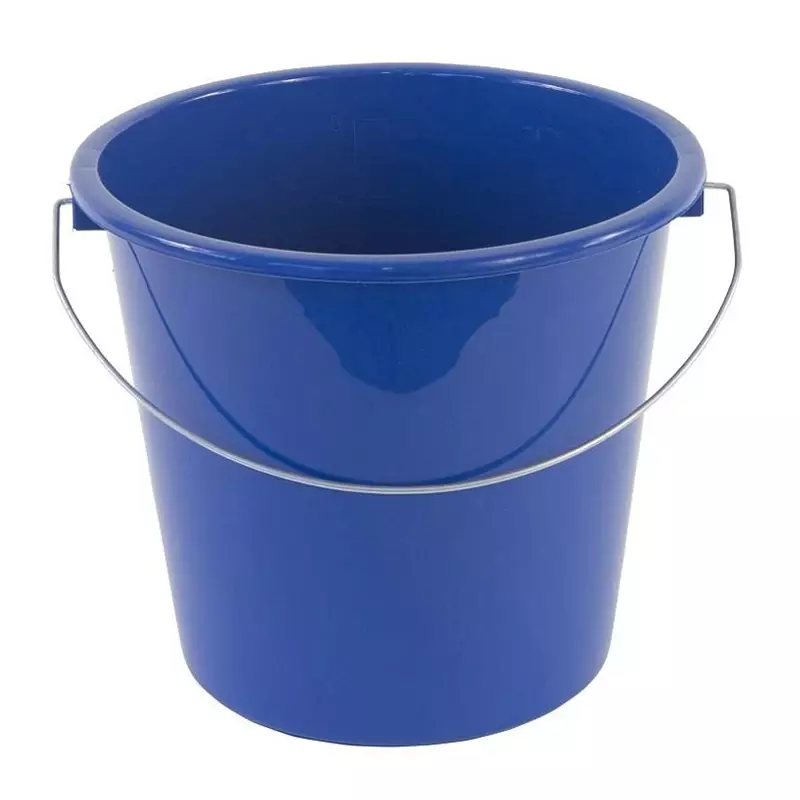 Plastic bucket 5 l blue
