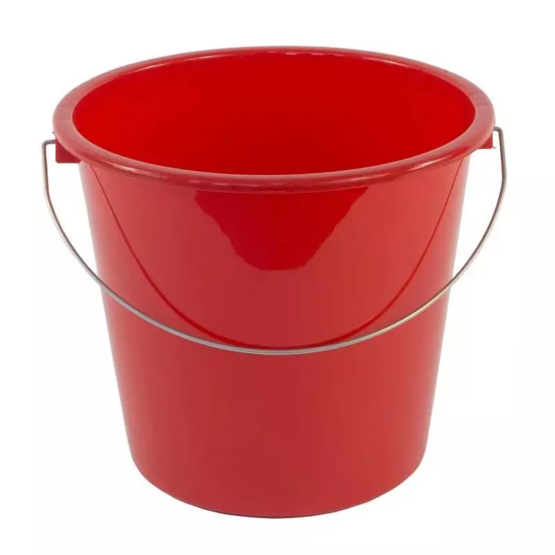 Emmer kunststof 5 liter rood