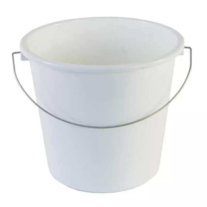 Emmer kunststof 5 liter wit
