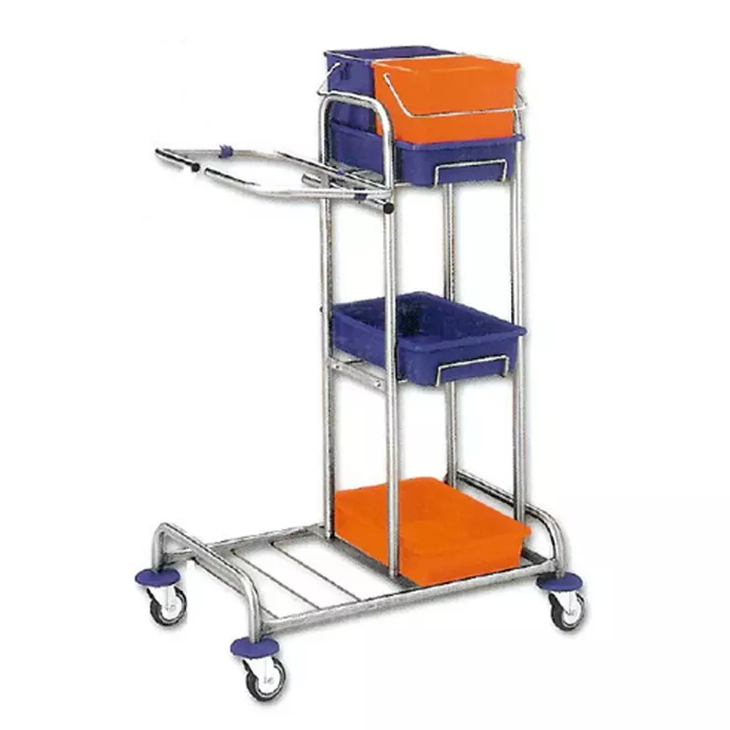 Jooky 1 chrome work trolley including 2x6 liter buckets