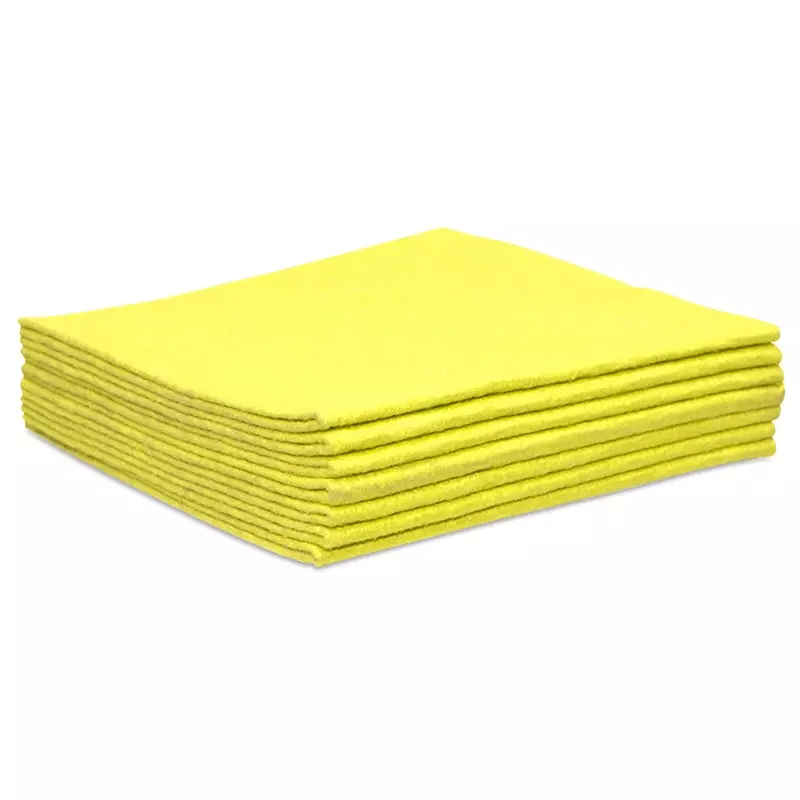 Euro Products klassieke poetsdoeken non-woven 38x40 cm geel 200 stuks