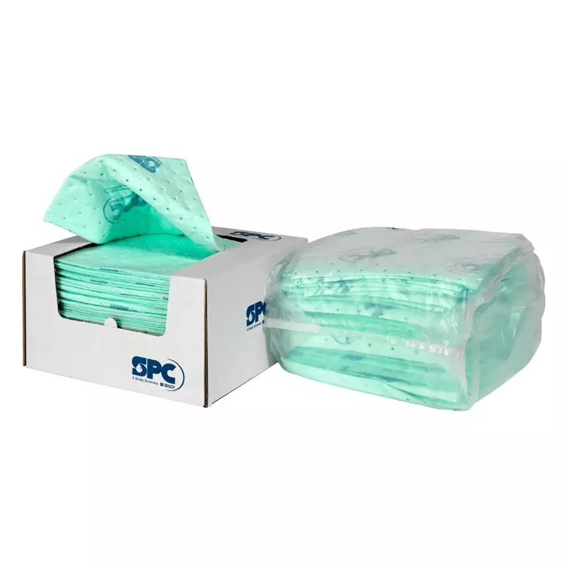 Chemical absorption cloth UN1212-E 30x30 cm green