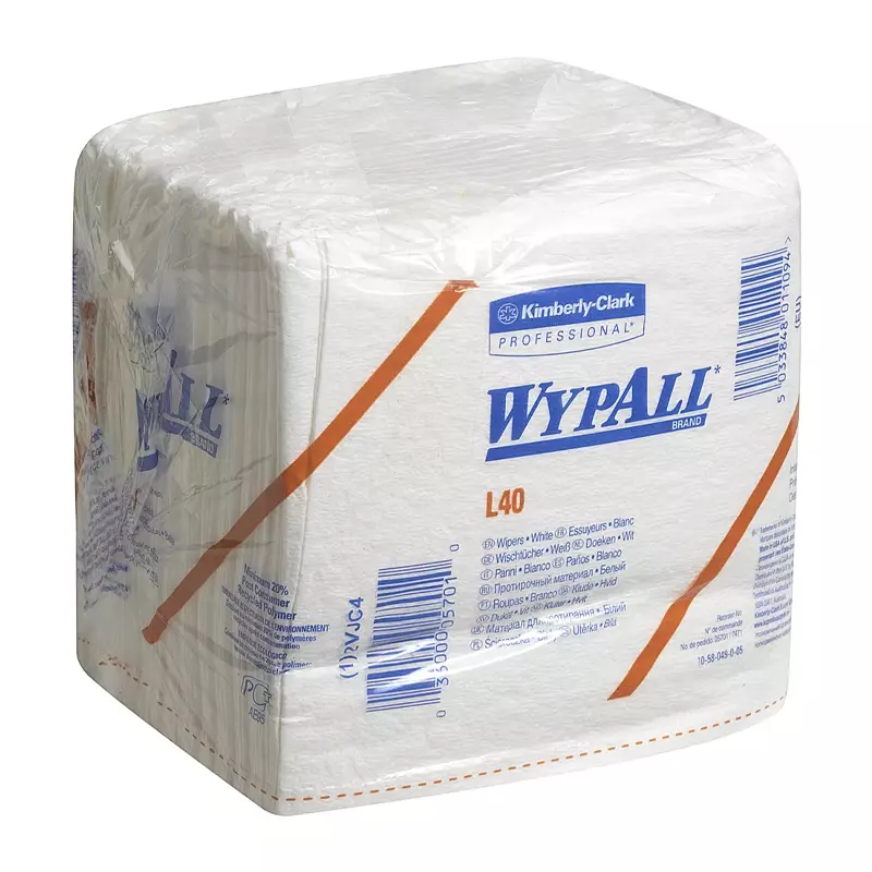 Kimberly-Clark Wypall L40 7471 cleaning cloths 304x317 mm white
