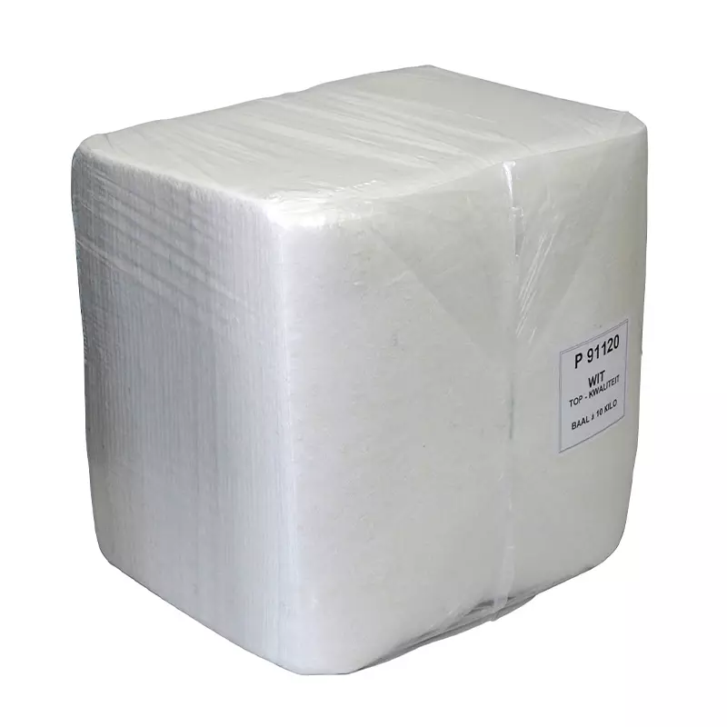Chiffon de nettoyage jetable en coton blanc Euro Products 38 x 40 cm