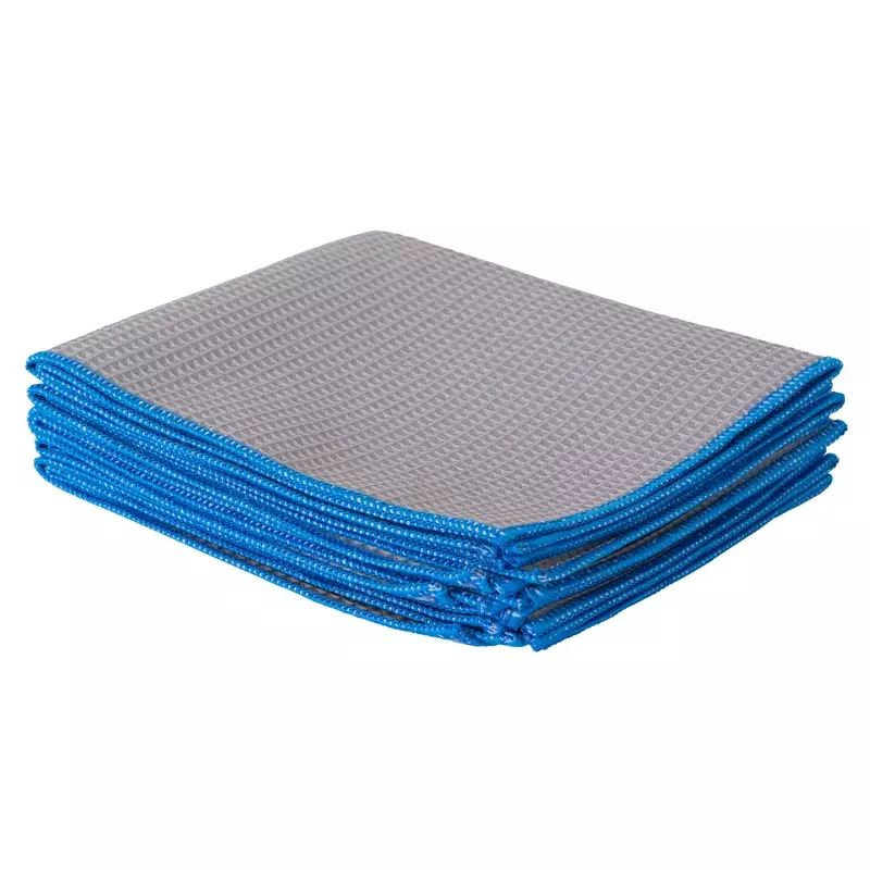 Stainless steel and glass cleaning cloth 32x38 cm blue