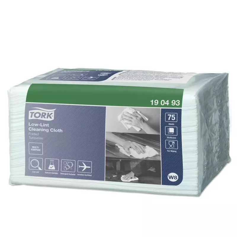 Tork cleaning cloth Low-Ribbon folded 1-ply blue W8